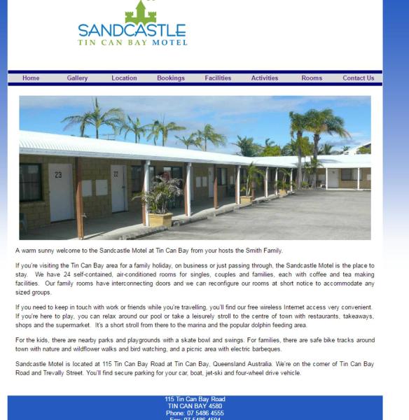 Sandcastle Motel Tin Can Bay, Varaa Motelli Queensland hotellit, joissa on uima-allas, Uima-allas