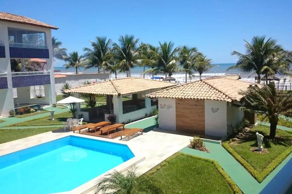 Triplex em Village - Frente ao Mar, Varaa Lomakoti Hotellit Bahia uima-altaalla, Uima-allas