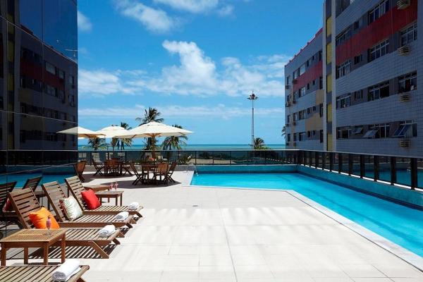 Recife Flats Beach Class Internacional, Varaa Huoneisto Hotellit Recife uima-altaalla, Uima-allas