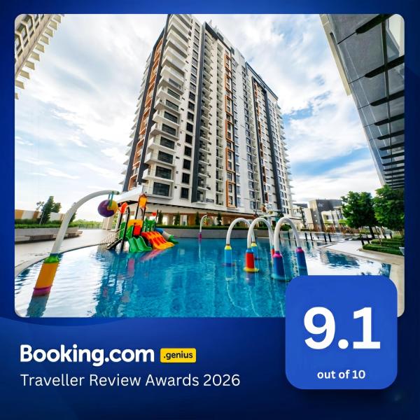 K Avenue Sunset Seaview, KK Airport View - Free Parking, Varaa Hotelli Sabah hotellit, joissa on uima-allas, Uima-allas
