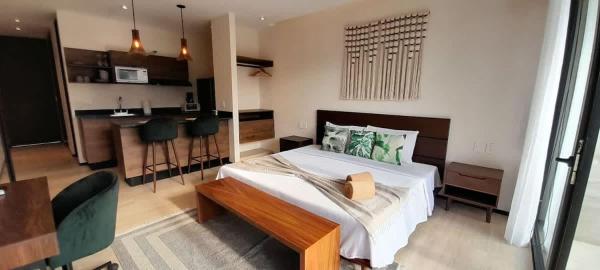 Master King Suite with Common Rooftop Pool Gym Wfi, Varaa  Tulum Quintana Roo
