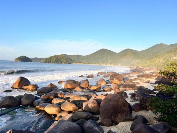 chalés frente à praia, Varaa  Trindade Serra da Bocaina