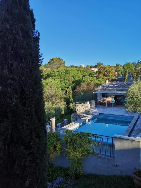 Villa climatisée avec vue panoramique et piscine sans vis à vis., Varaa  Vezenobres Gard