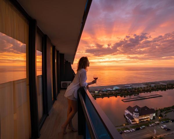 Panorama Luxery hotel- Sea view, Varaa  Ajara hotellit, joissa on pysäköinti, Pysäköinti