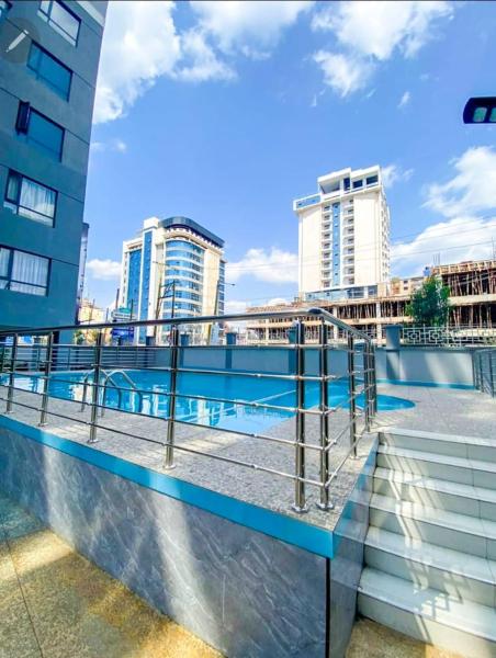 classy executive one bedroom apartment with swimming pool, fully equipped gym ample parking space and amazing scenic views, Varaa Huoneisto Nairobi Nairobi